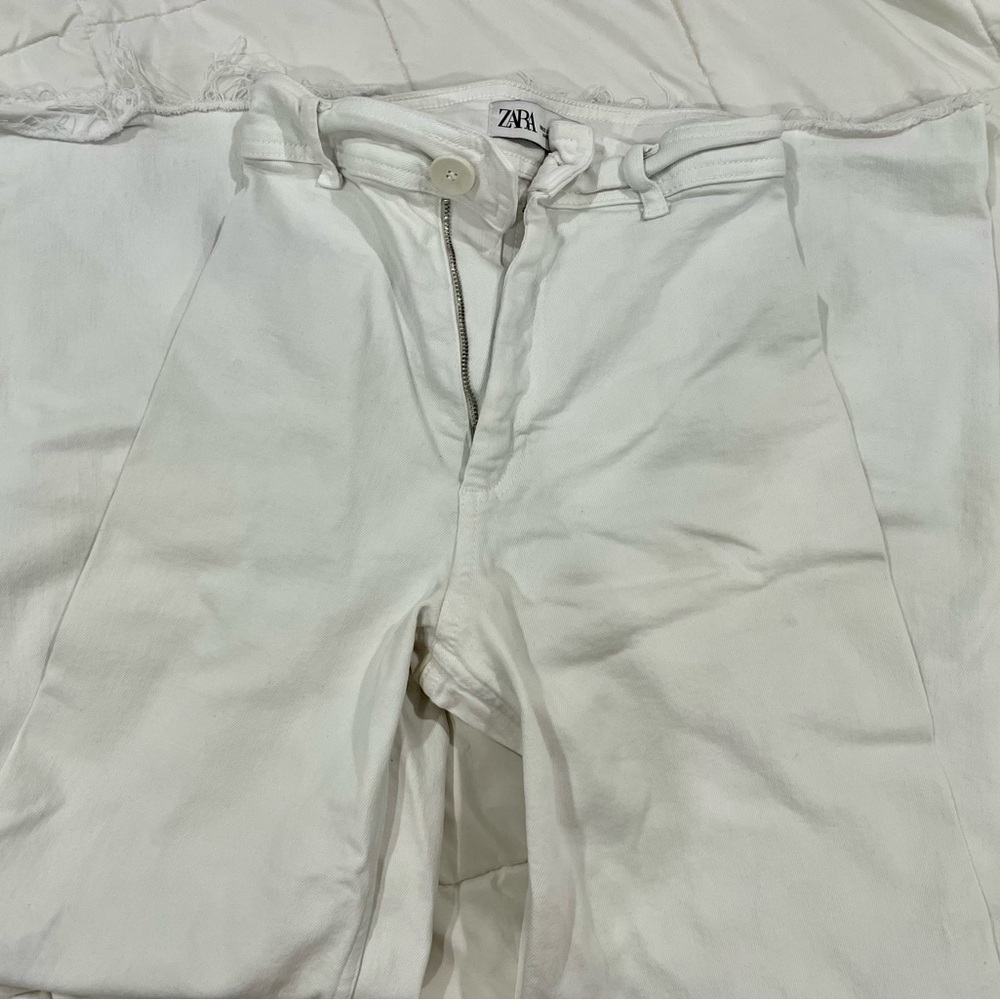 Zara ZW marine straight high rise jeans